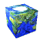 Cube-shaped Earth globe