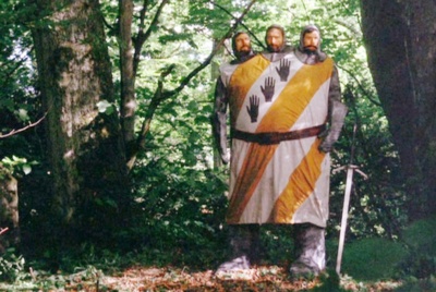 Three-headed knight from Monty Python's Holy Grail