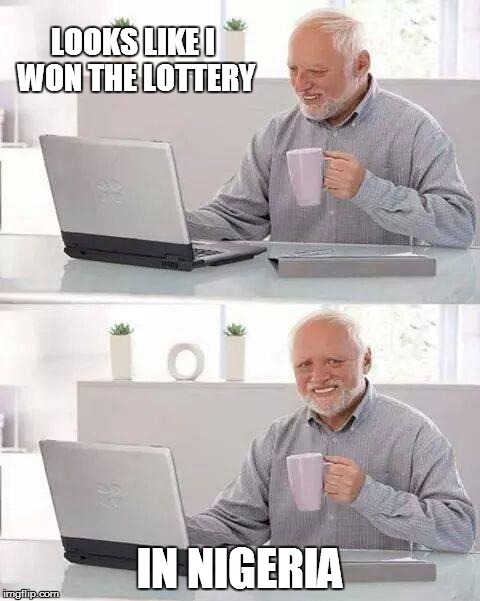 won the lottery