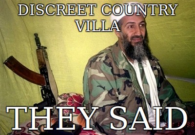 Bin Laden country villa