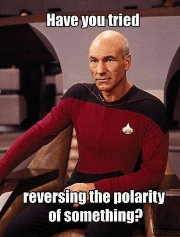 Star Trek Picard: have you tried reversing the polarity of something ?